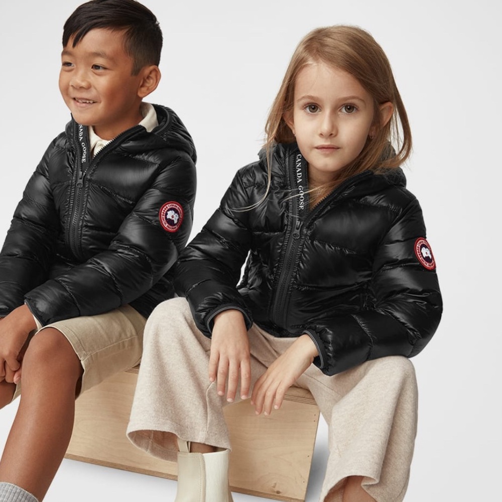Canada goose kids crofton striped logo Quilted jacket size S 7-8 Y